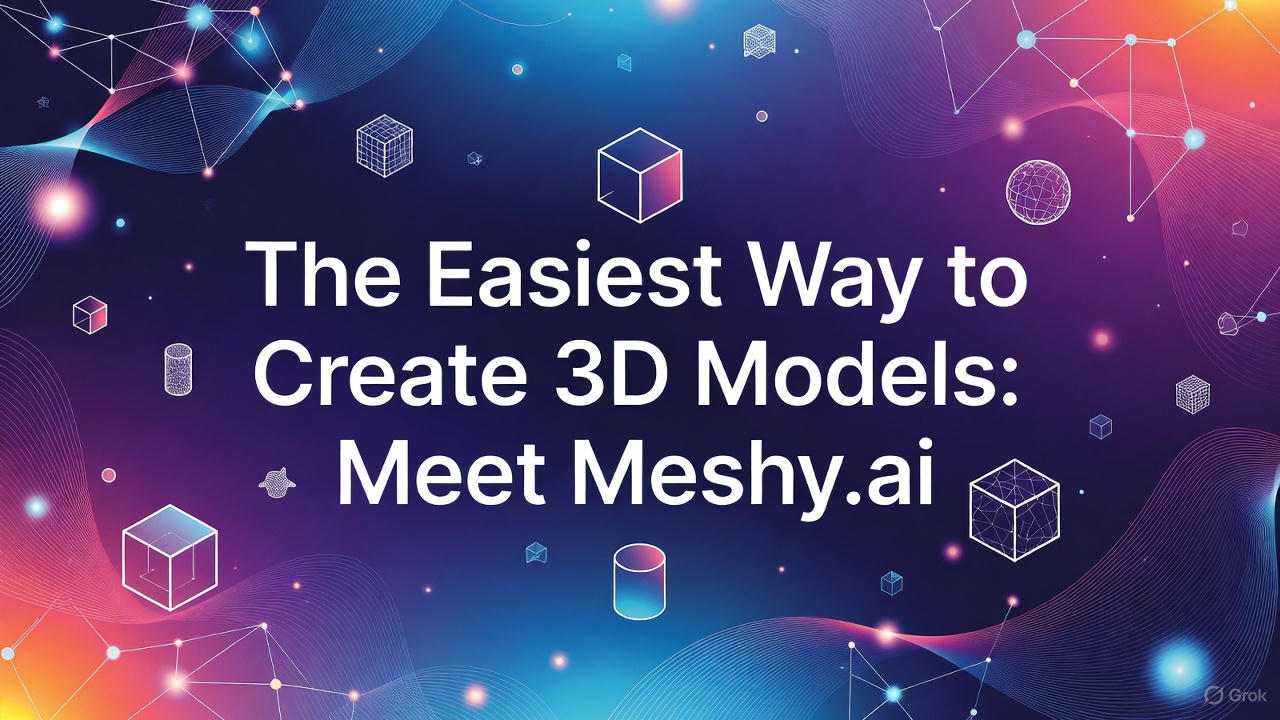 The Easiest Way to Create 3D Models: Meet Meshy.ai